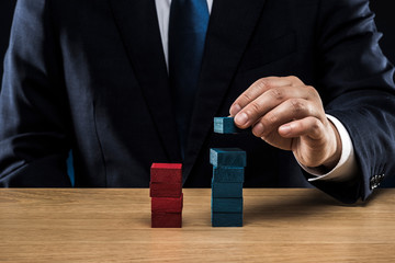 ブロックを積み上げる
