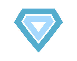 Diamond Line Art Logo Vector Design Template