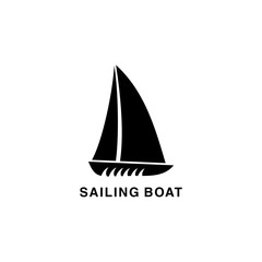 sailing boat logo design