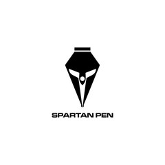 spartan pen logo design