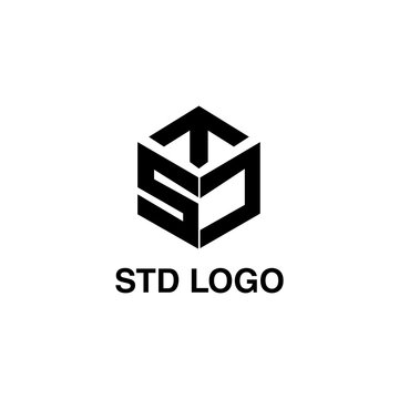 std initial logo design