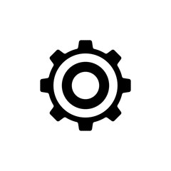 Gear symbol icon vector illustration
