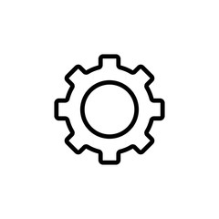 Gear symbol icon vector illustration