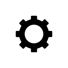 Gear symbol icon vector illustration
