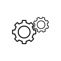 Gear symbol icon vector illustration