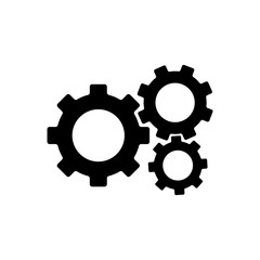 Gear symbol icon vector illustration