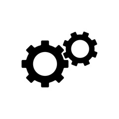 Gear symbol icon vector illustration