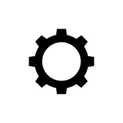 Gear symbol icon vector illustration