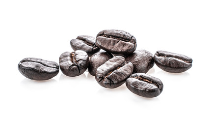 Coffee Beans on white background.
