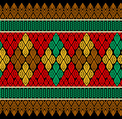 Seamless  tribal pattern.Able to repeat for textile printing