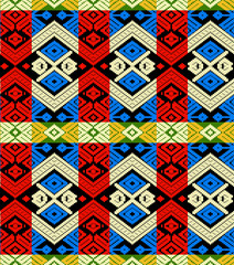 Seamless  tribal pattern.Able to repeat for textile printing