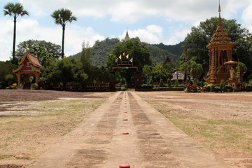 Fototapeta na wymiar Wat Phraphutthabat Tak Pha, Pa Sang District, Lamphun, Northern Thailand.