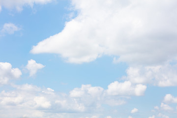 sky with a lot of white clouds