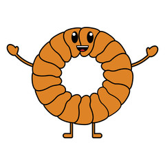 Delicious Fast food cartoon object