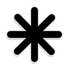 abstract cartoon sticker