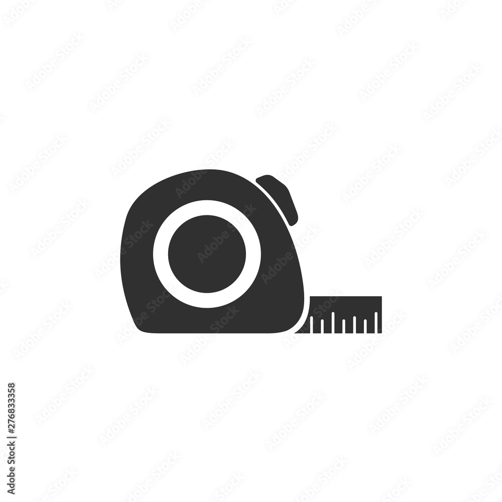 Aufkleber tape measurement icon template black color editable. tape measurement symbol vector sign isolated on