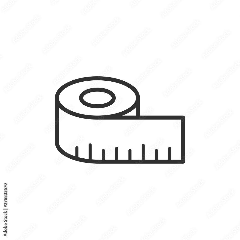 Poster tape measurement icon template black color editable. tape measurement symbol vector sign isolated on