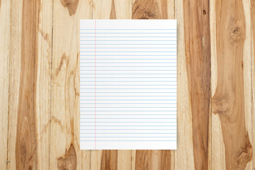 Mockup of blank white note papers on wooden background for your text