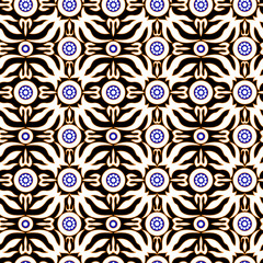 Seamless Batik Pattern.Able to repeat for textile printing
