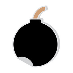 abstract cartoon sticker