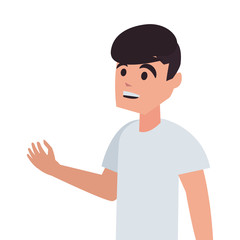 young man in casual clothes