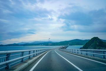 Fototapeta premium 角島大橋 山口県 下関市