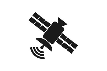 satellite icon isolated on white background