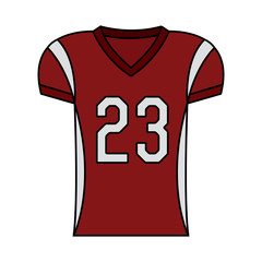 Naklejka premium American football object