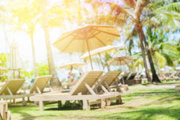 Beautiful natural background hotel resort near sea