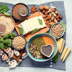 Healthy food for vegans and vegetarian.