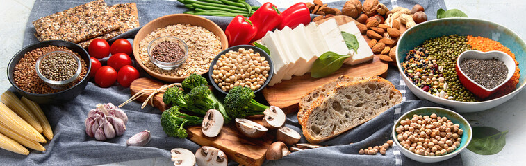 Healthy food for vegans and vegetarian.