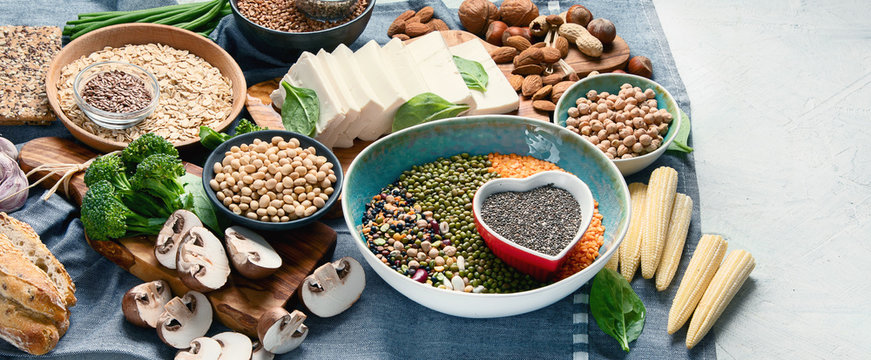 Healthy food for vegans and vegetarian.