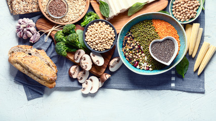 Healthy food for vegans and vegetarian.