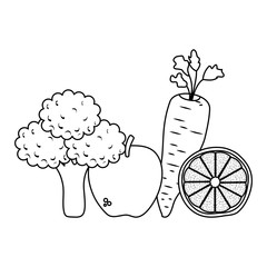 fresh vegetables and fruits healthy food