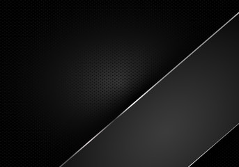 Abstract silver on dark metal circle mesh design modern futuristic background vector illustration.