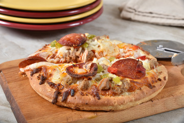 Mini pepperoni pizza