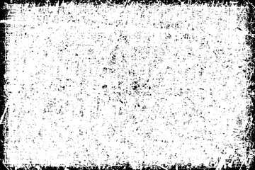 Black white grunge. Gloomy abstract monochrome background. Smudge. Worn texture.