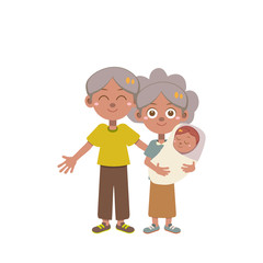 happy family time vector set 