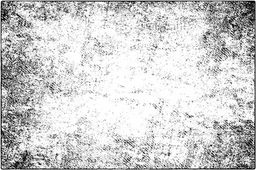 Grunge is black and white. Vector abstract texture of old surface.