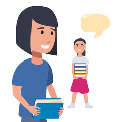 back to school flat design