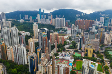  Top view of Hong Kong city