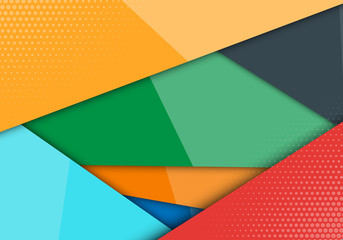 Obraz premium Modern style abstraction with composition made of various line shapes background. vector overlap layer on space for background design.