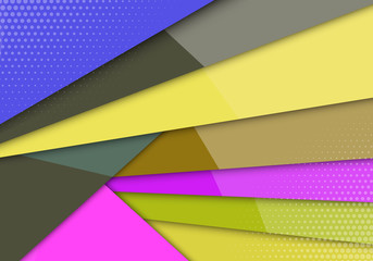 Fototapeta premium Modern style abstraction with composition made of various line shapes background. vector overlap layer on space for background design.