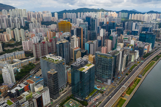  Top view of Hong Kong city