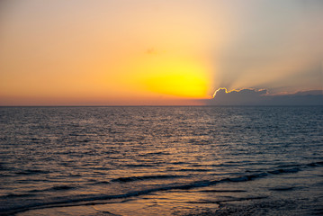 The Leaning Tower in a sunny day in Pisa, Italy.
