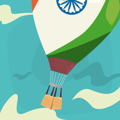 indian happy independence day vector ilustration