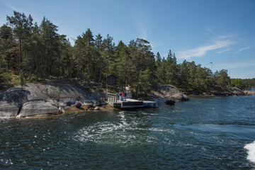 Islands in the Stockholm inner archipelago a sunny sommer day at the islands Kors&ouml; and S&ouml;dra Stavsudda.