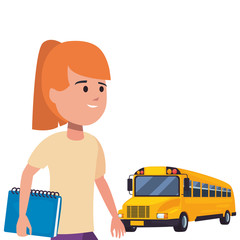 back to school flat design