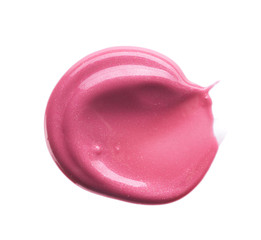 Gently pink strokes and texture of lip gloss