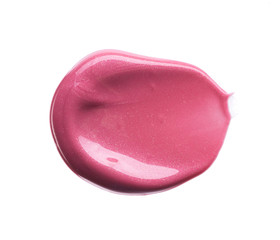 Gently pink strokes and texture of lip gloss